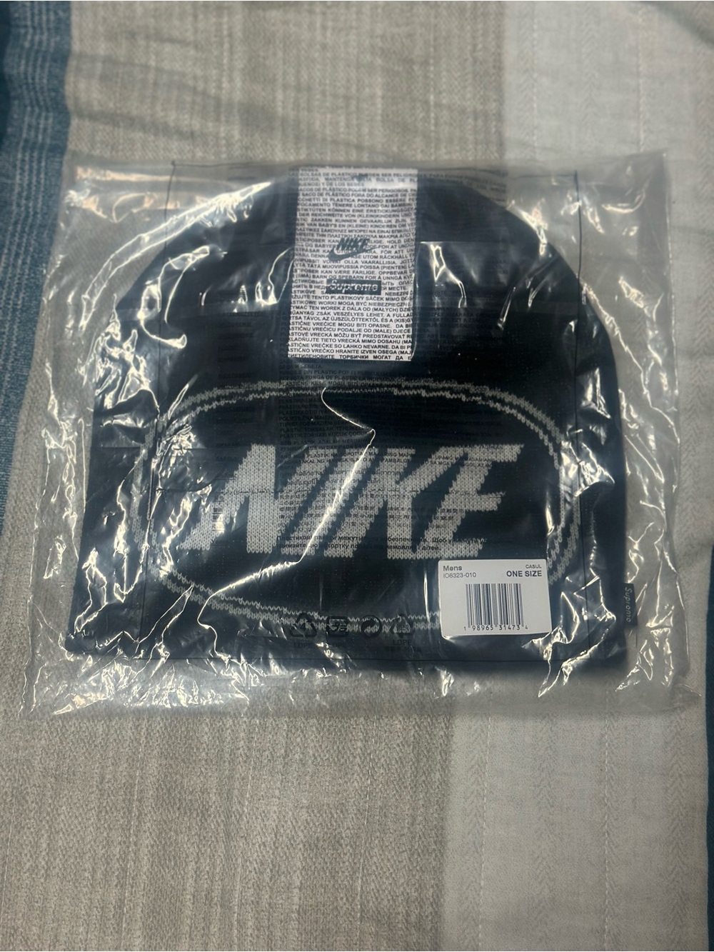 Black - Supreme Nike Oval Beanie Brand New FW26
